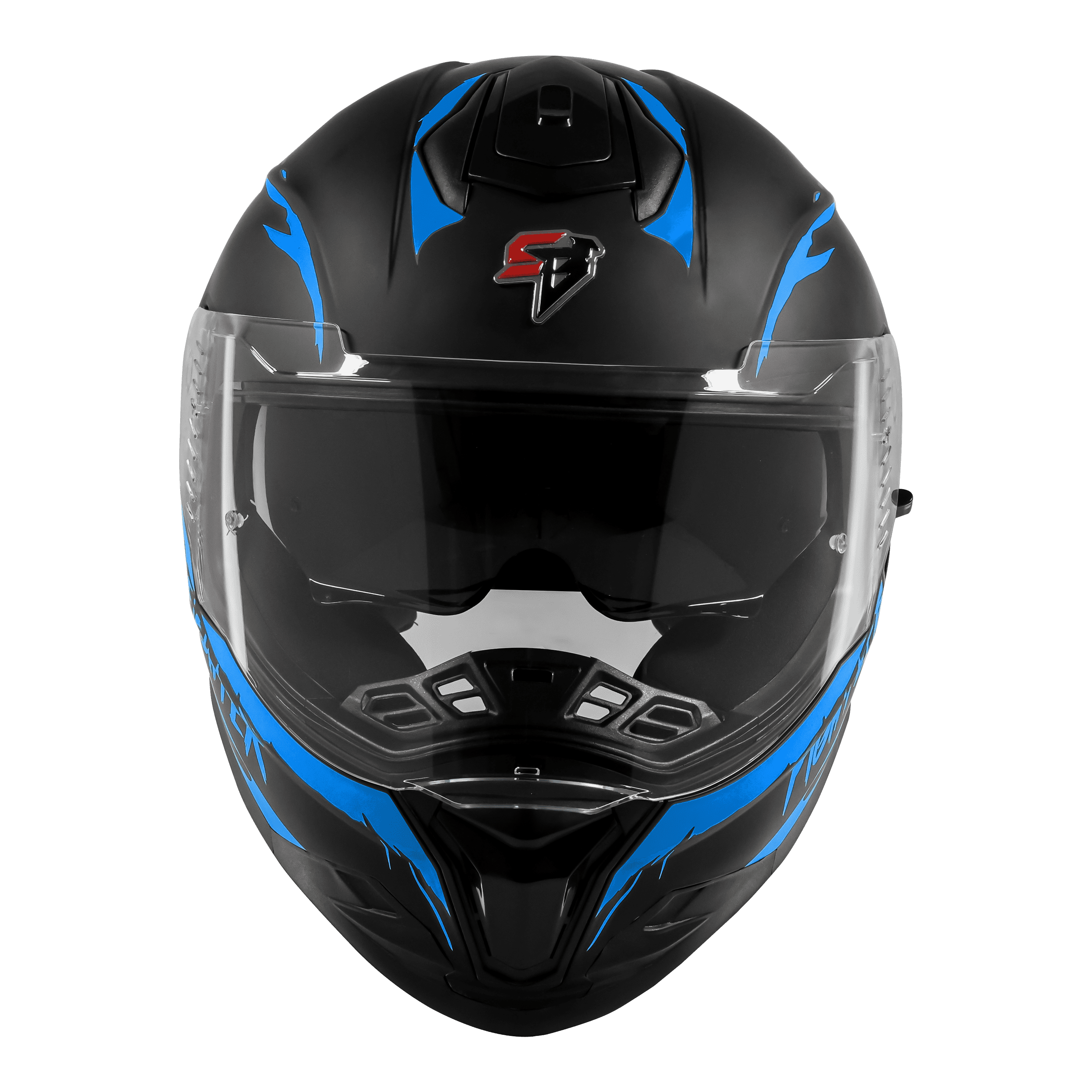 SBH-57 ISS FIGHTER F2 GLOSSY BLACK WITH BLUE